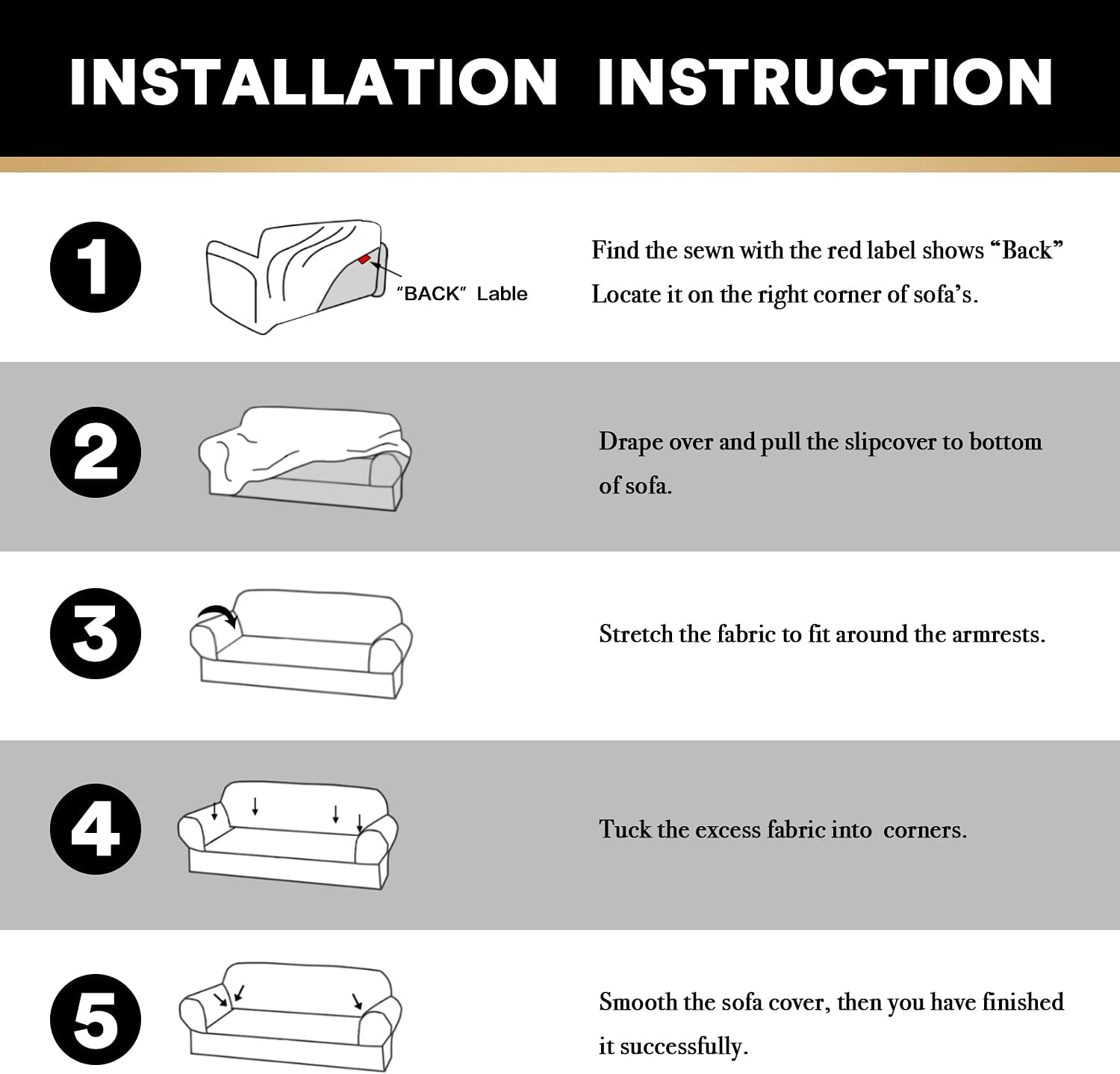 PrinceDeco Stretch Loveseat Sofa Cover Slipcover Couch Cover for 2 Cushion Sofa Washable Sofa Cover for Pets Friendly Furniture Protector Covers with Non Slip Bottom(Loveseat, Ivory)